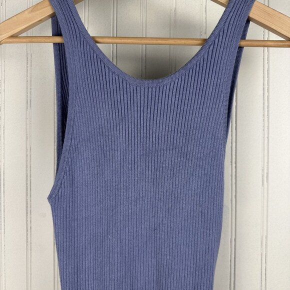 Freshman 1996 Ribbed Dress Women's Size Small in a Periwinkle Color Back Design - Picture 4 of 9